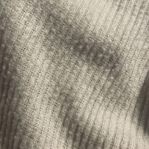 Free People Juicy Long Sleeve Top Large Ribbed Cowl Neck Split Back Cream - Picture 7 of 7